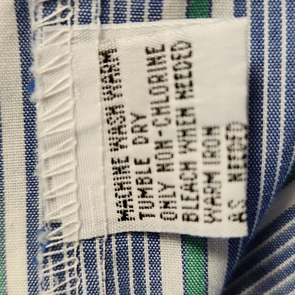 Vintage Towncraft Men's Size 15 1/2 Striped sportshirt - Picture 5 of 6
